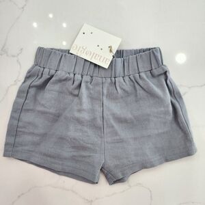 Analogie Blue Elastic Waist Shorts